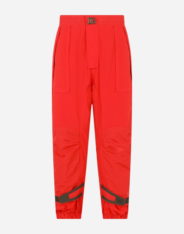 Nylon jogging pants with patch - 1