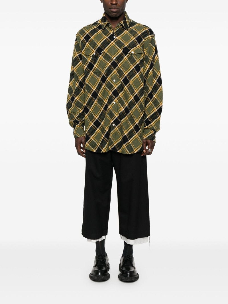 UNDERCOVER checked shirt outlook