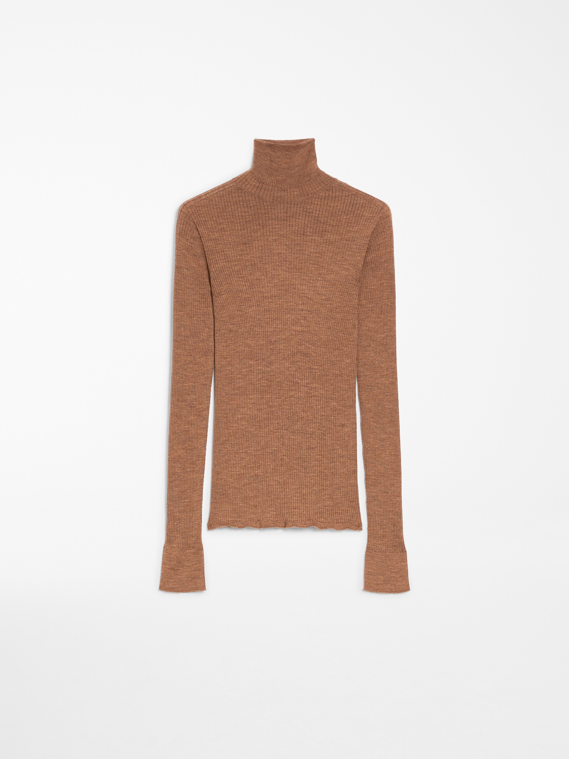 FLAVIA Pure wool mock polo-neck sweater - 1