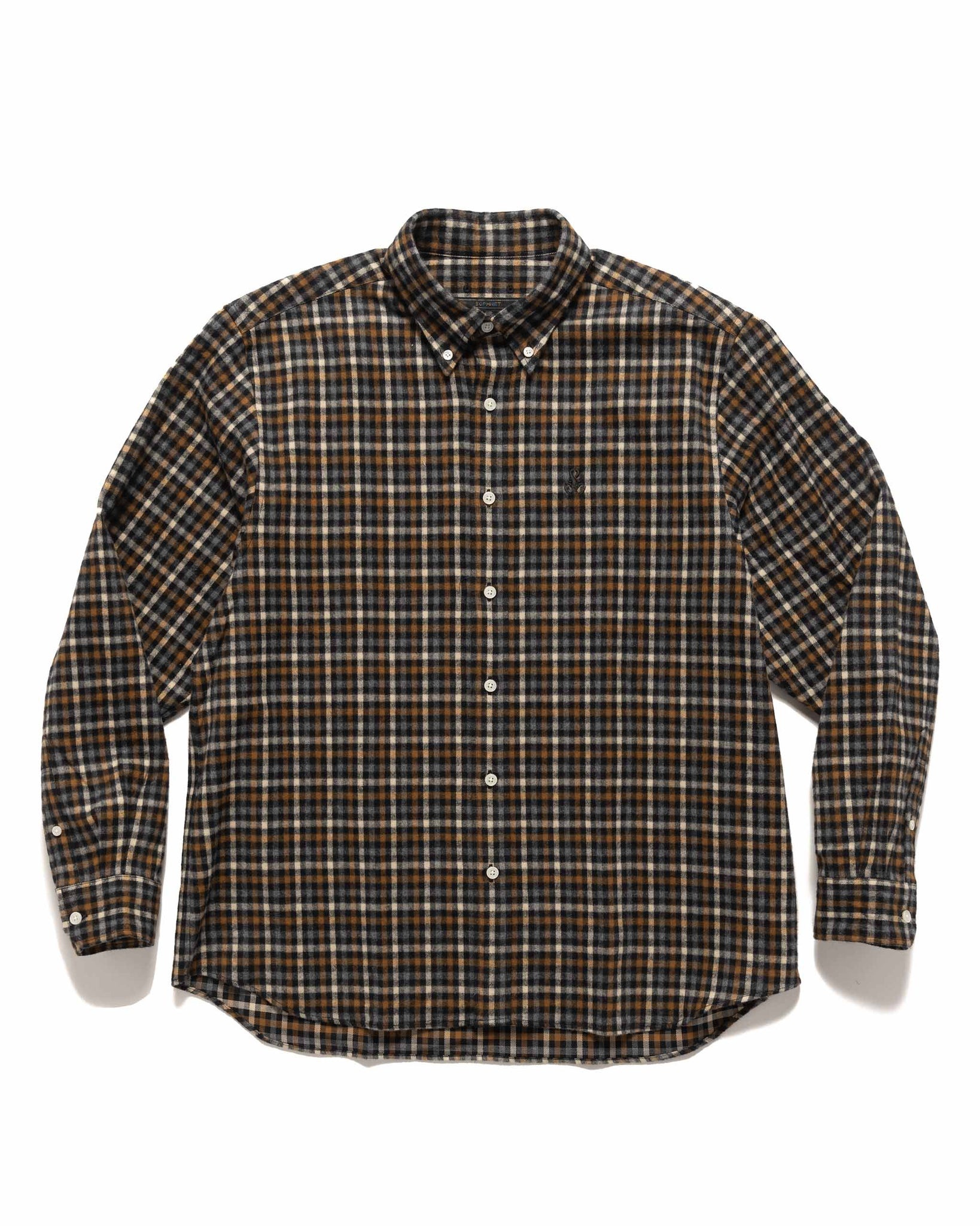 SOPHNET. Scorpion B.D Shirt Brown | REVERSIBLE