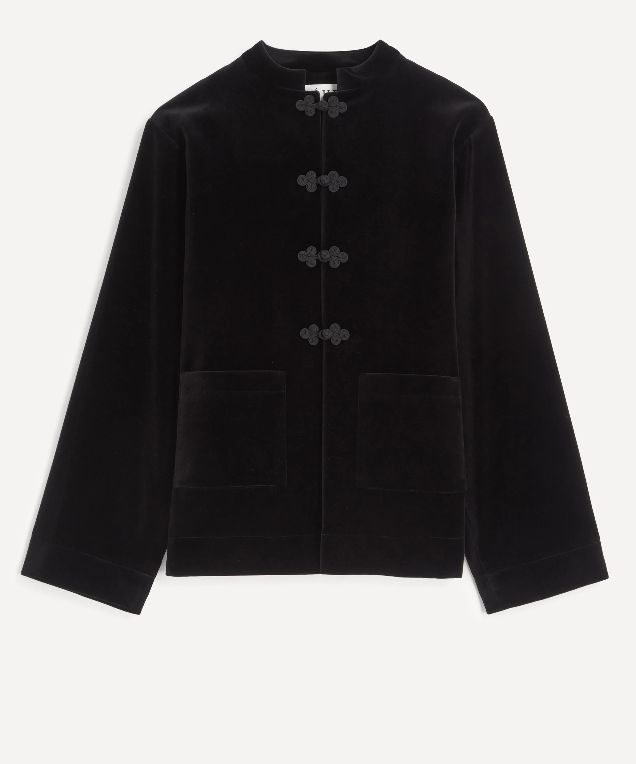 Pankou Closure Velvet Jacket - 1