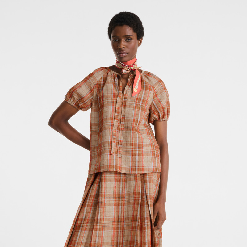 Shirt Amber - Plaid linen 3