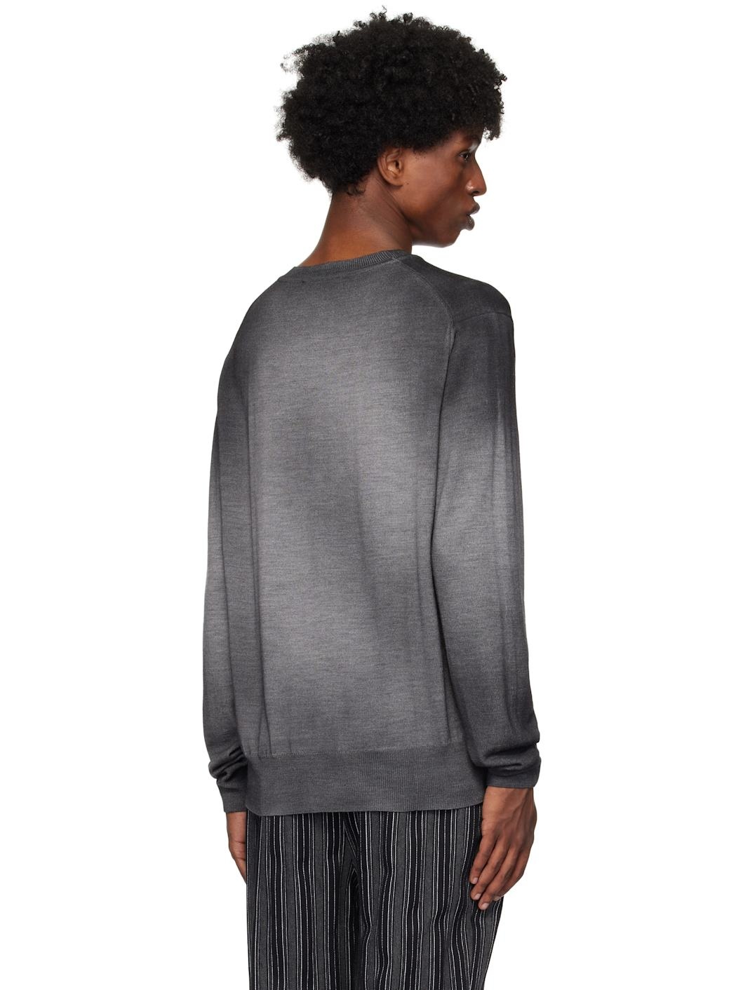 Gray Sean Round Neck Sweater - 3