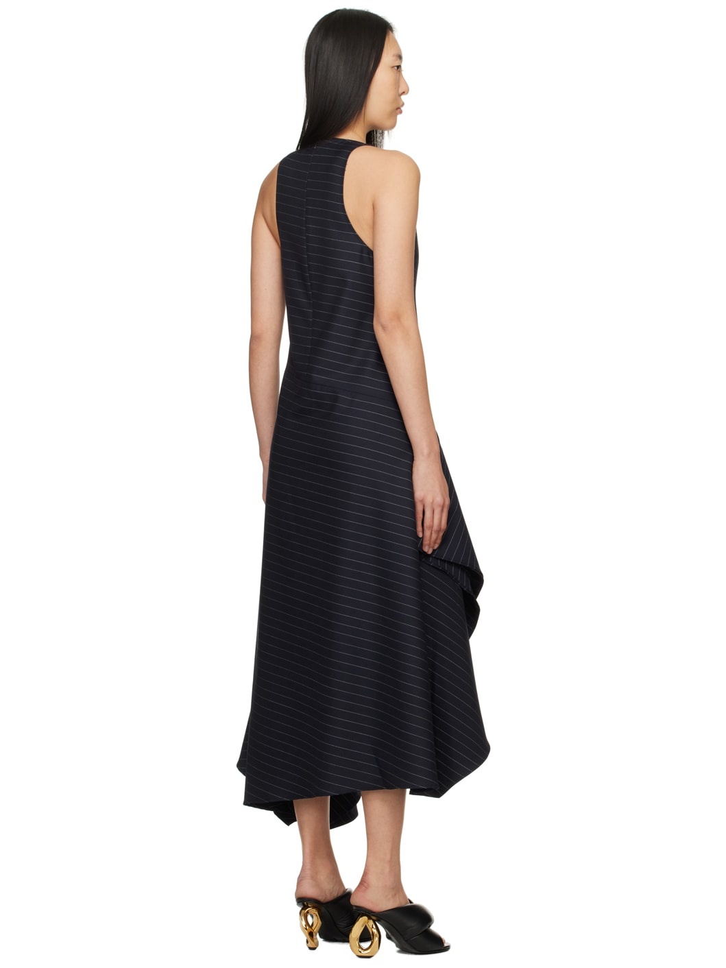 Navy Layered Maxi Dress - 3