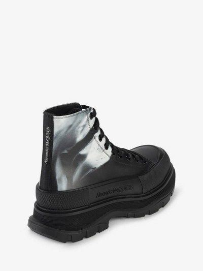 Alexander McQueen Men's Tread Slick Boot in Black/white outlook