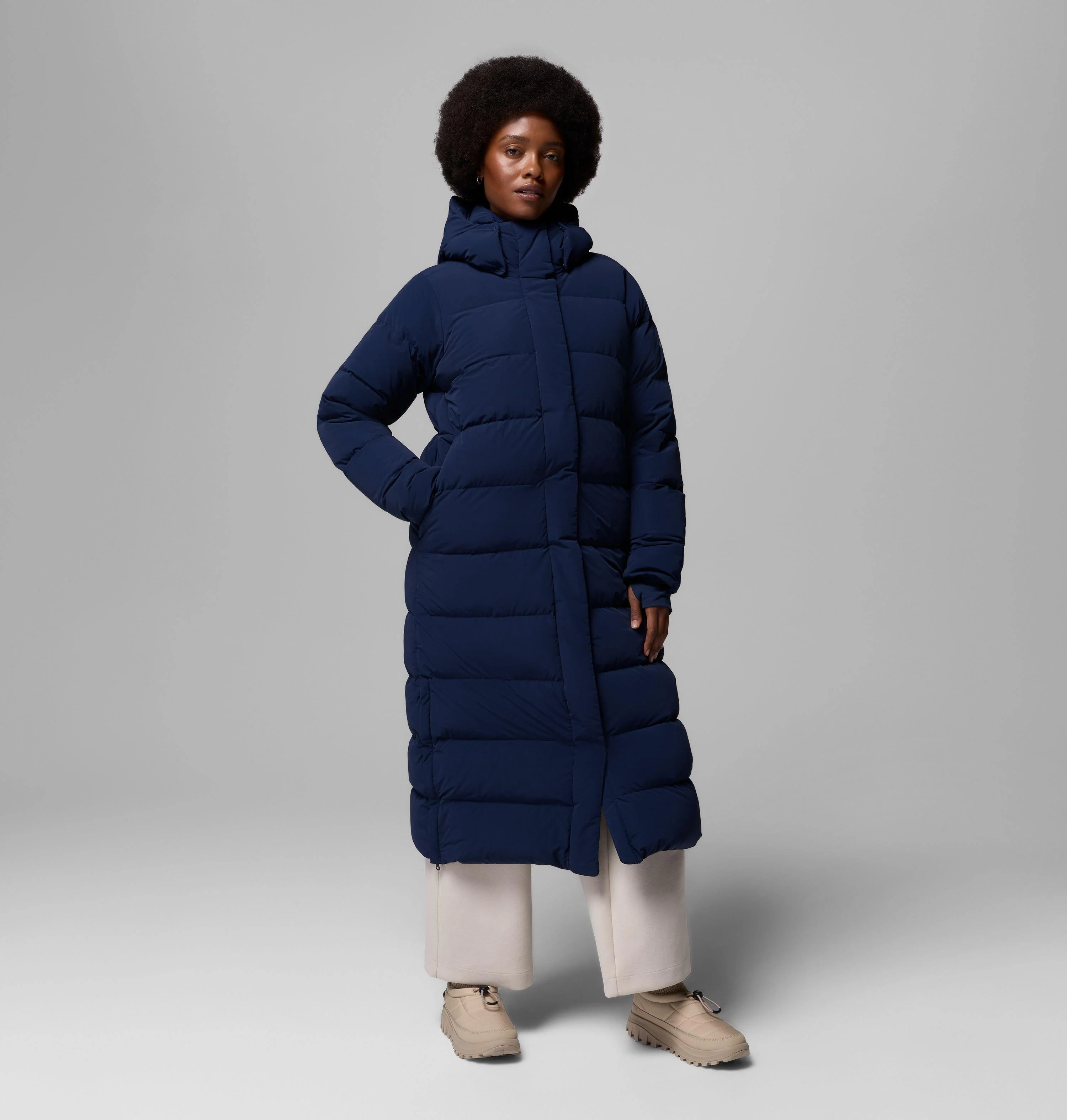 Women's Amaze Puff Long Hooded Jacket - 1