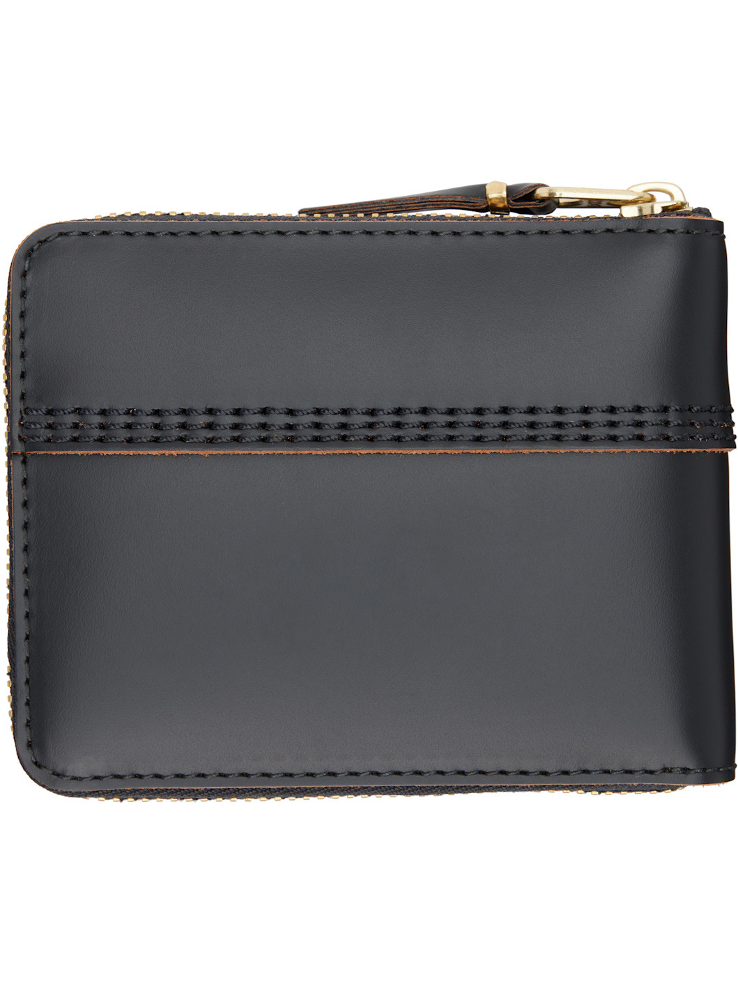 Black Triple Stitch Wallet - 2