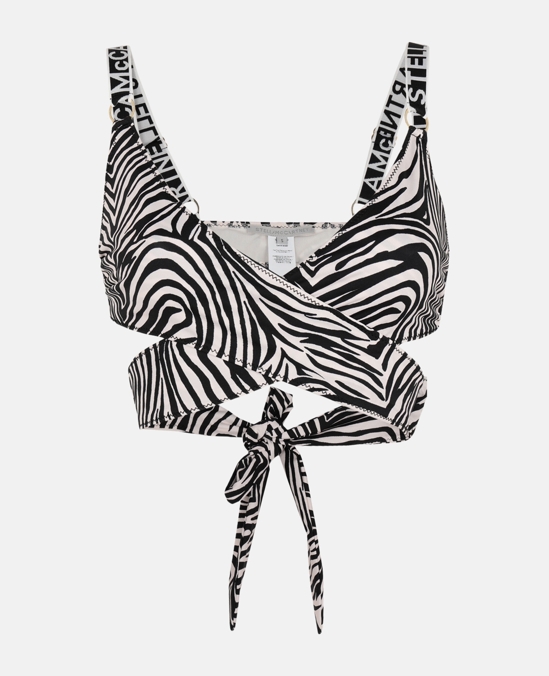 Animal Mix Wrap Bikini Top - 1