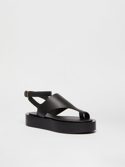 Max Mara Leather sandals outlook