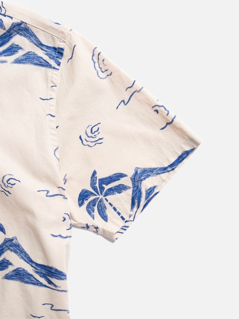 Arvid Waves Hawaii Shirt Ecru 6