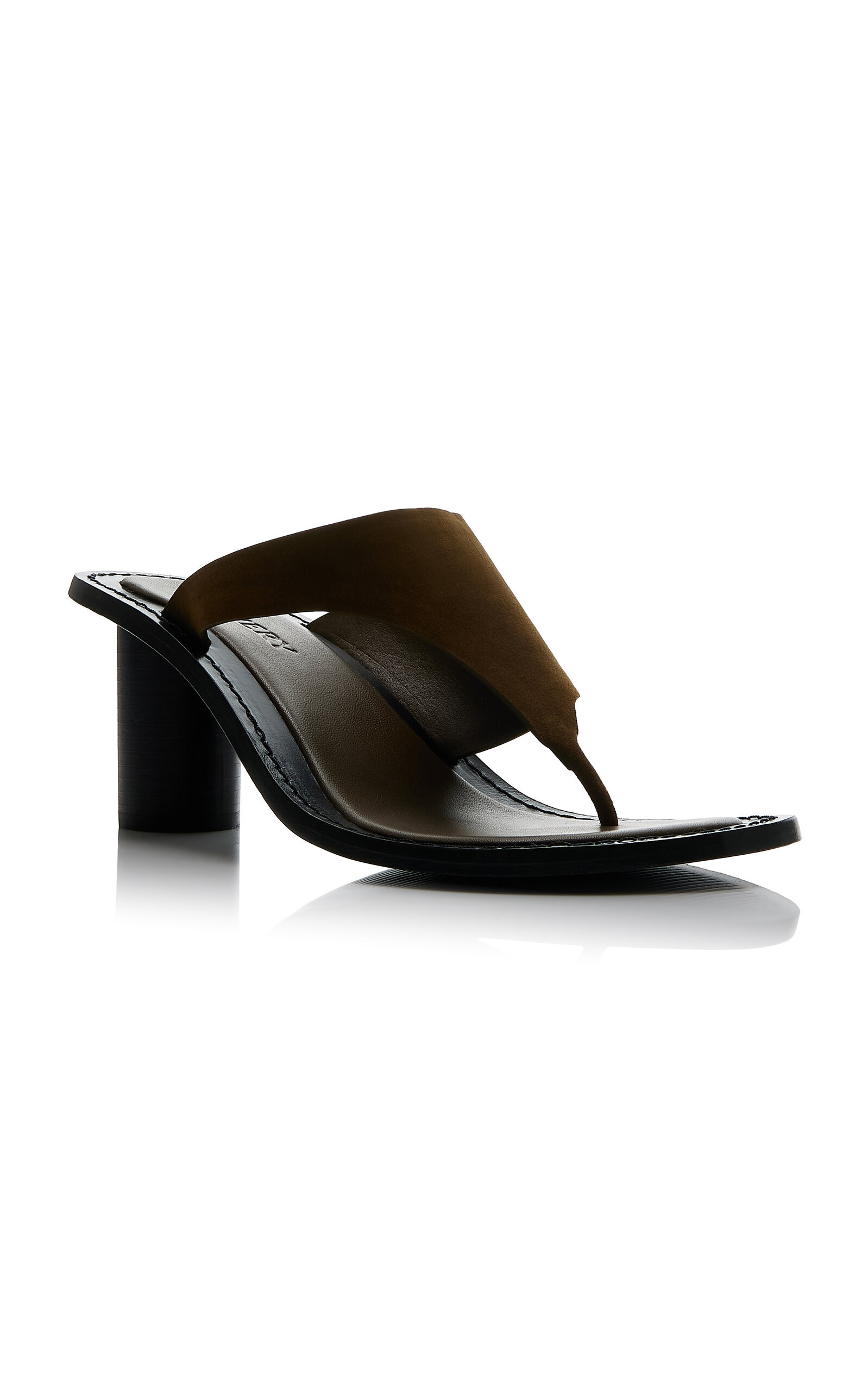 Hardie Suede Sandals olive - 4