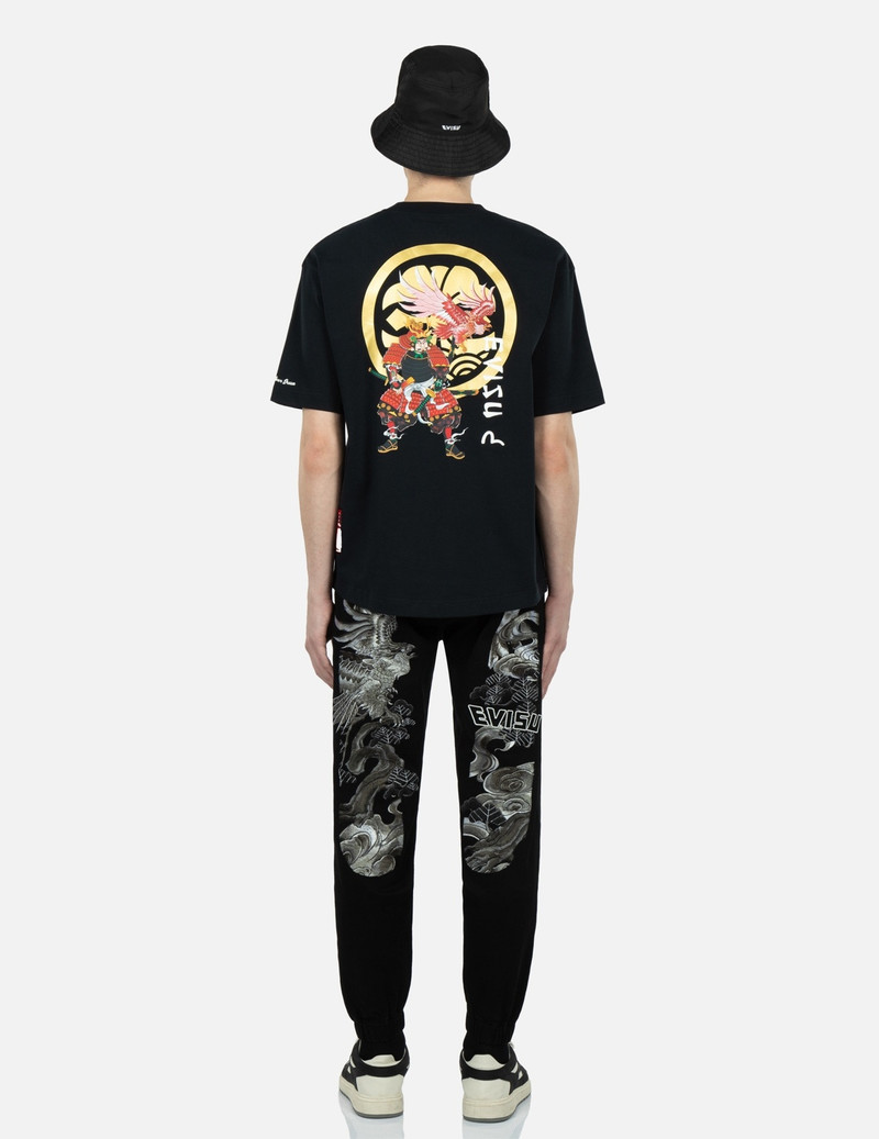 EAGLE-PATTERN DAICOCK EMBROIDERY  DENIM JOGGER PANTS 5