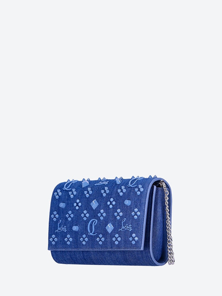 Christian Louboutin Women Paloma Toile Denim Clutch - 2