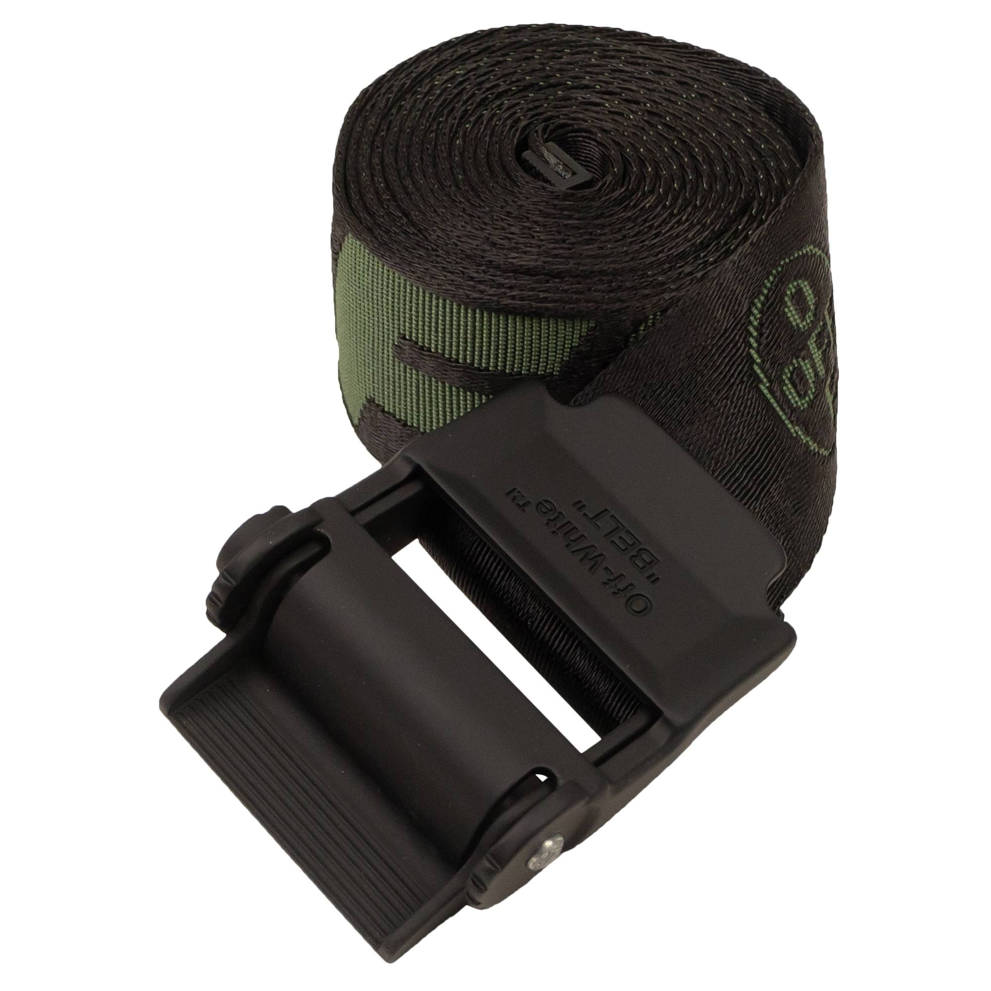 Off-White 2.0 Industrial Long Belt 'Black/Army Green' - 1