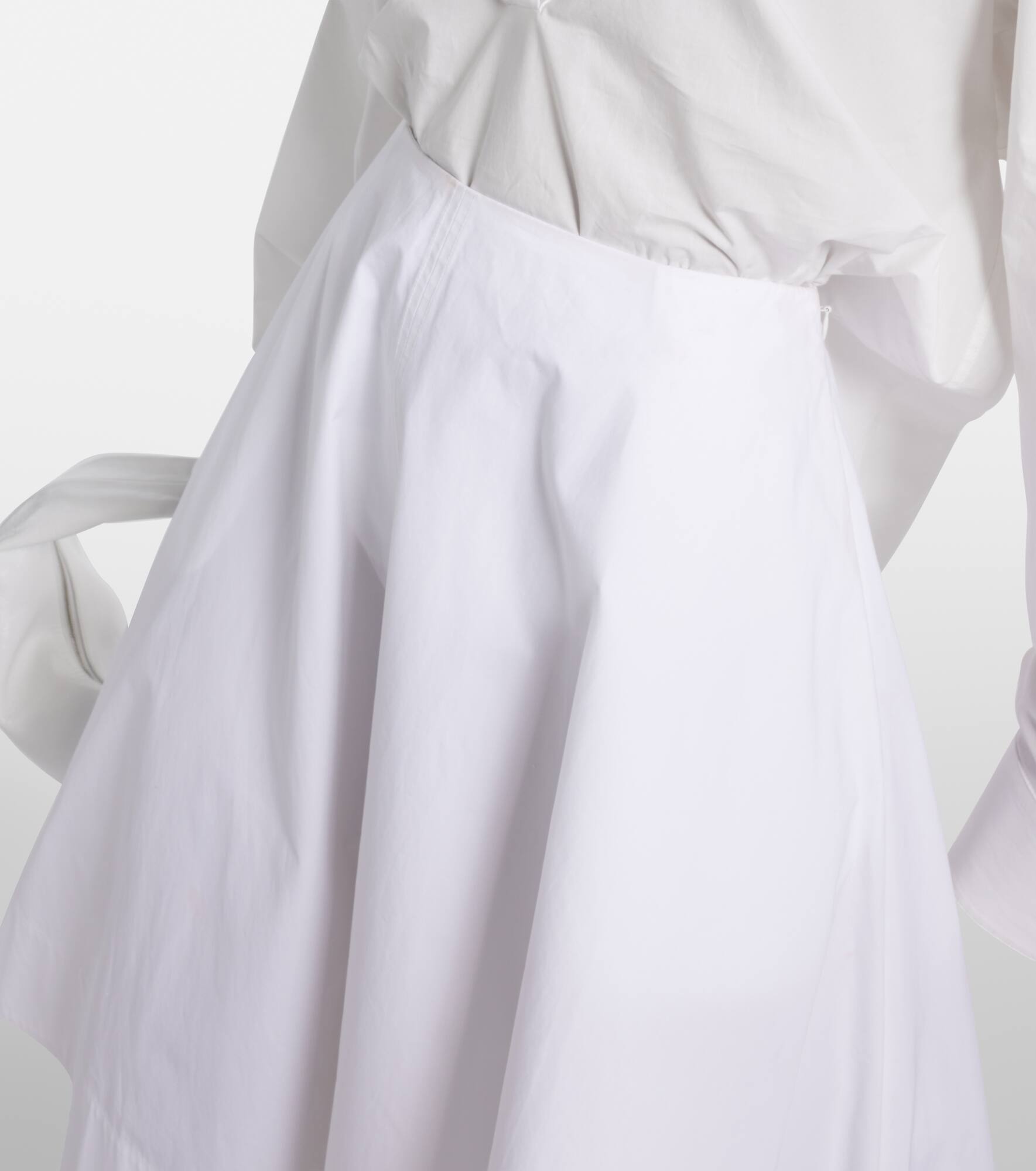 Cotton midi skirt - 4