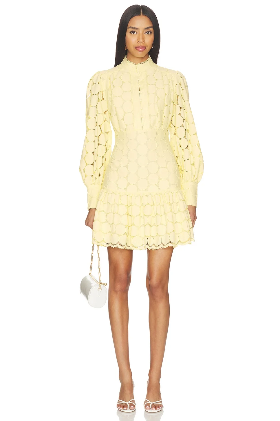 Remy Spot Lace Mini Dress - 1