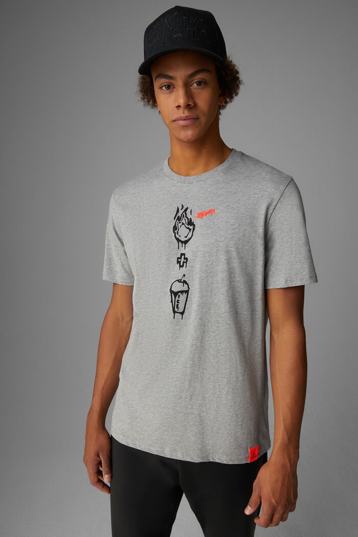 Vito T-shirt in Gray melange - 2