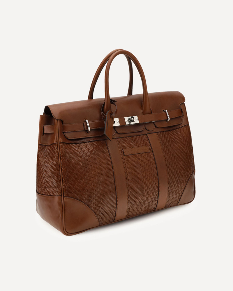Brunello Cucinelli Leather Travel Bag outlook