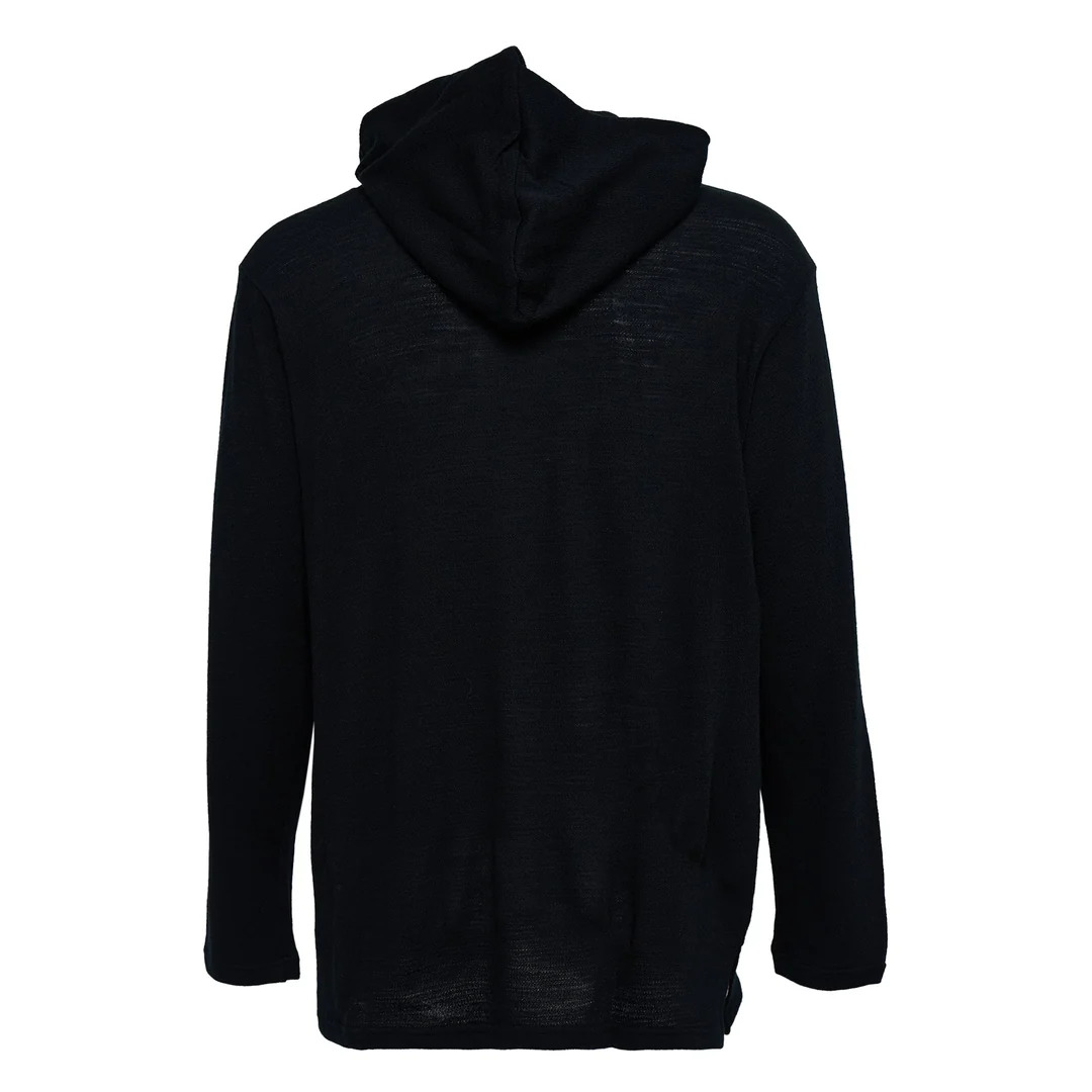 Henley Neck Hood T - 2