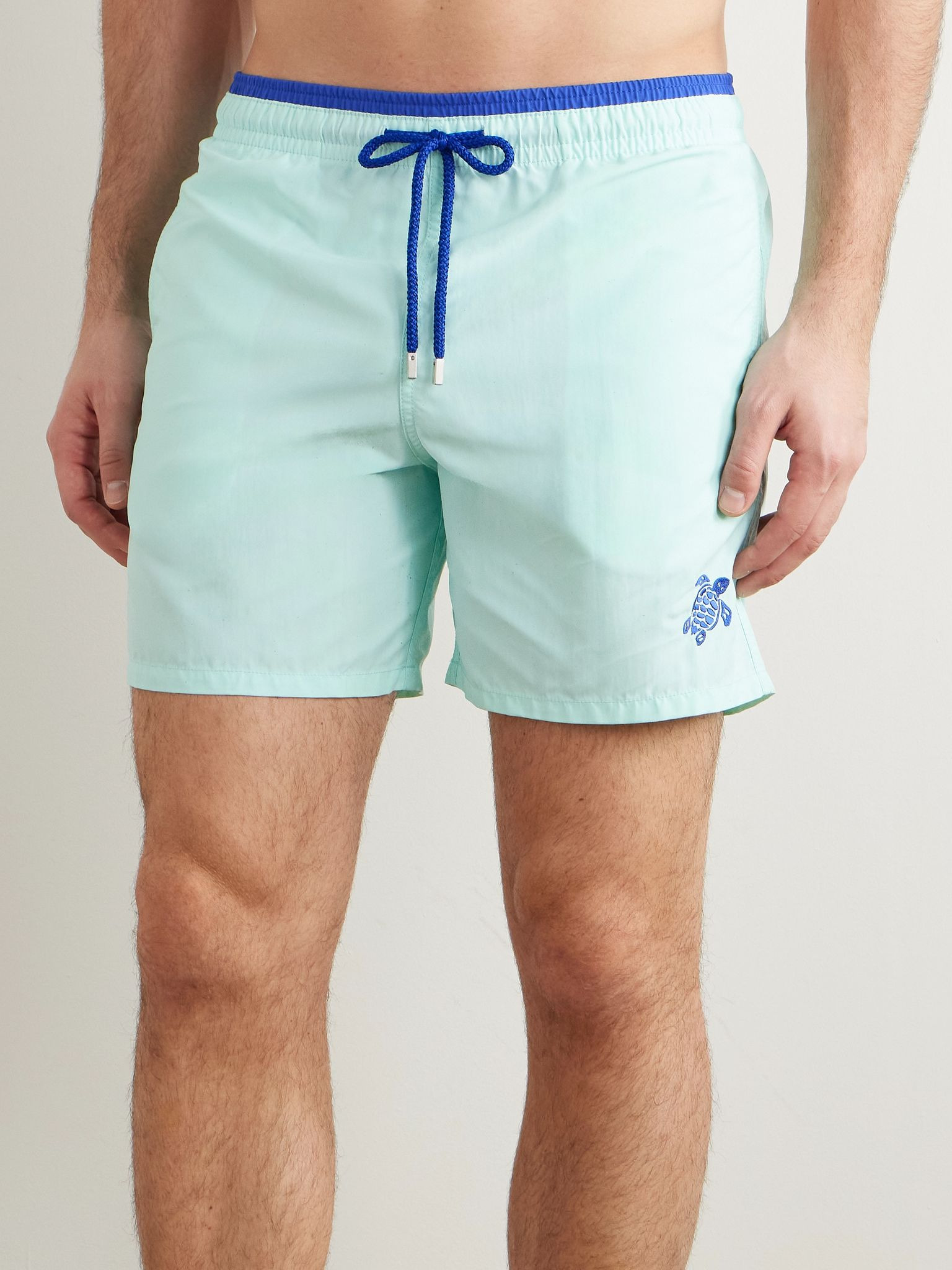 Moka Straight-Leg Mid-Length ECONYL® Swim Shorts Blue - 2