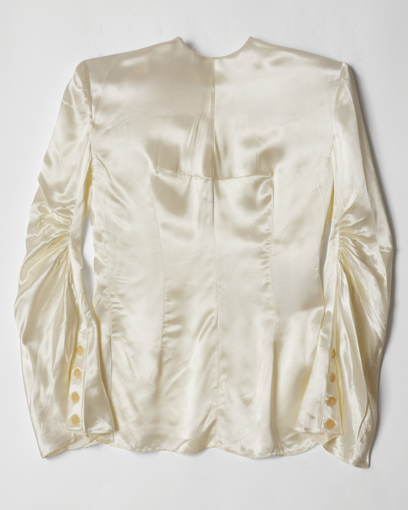 CRUSHED VISCOSE SATIN BACKTOFRONT TOP 1