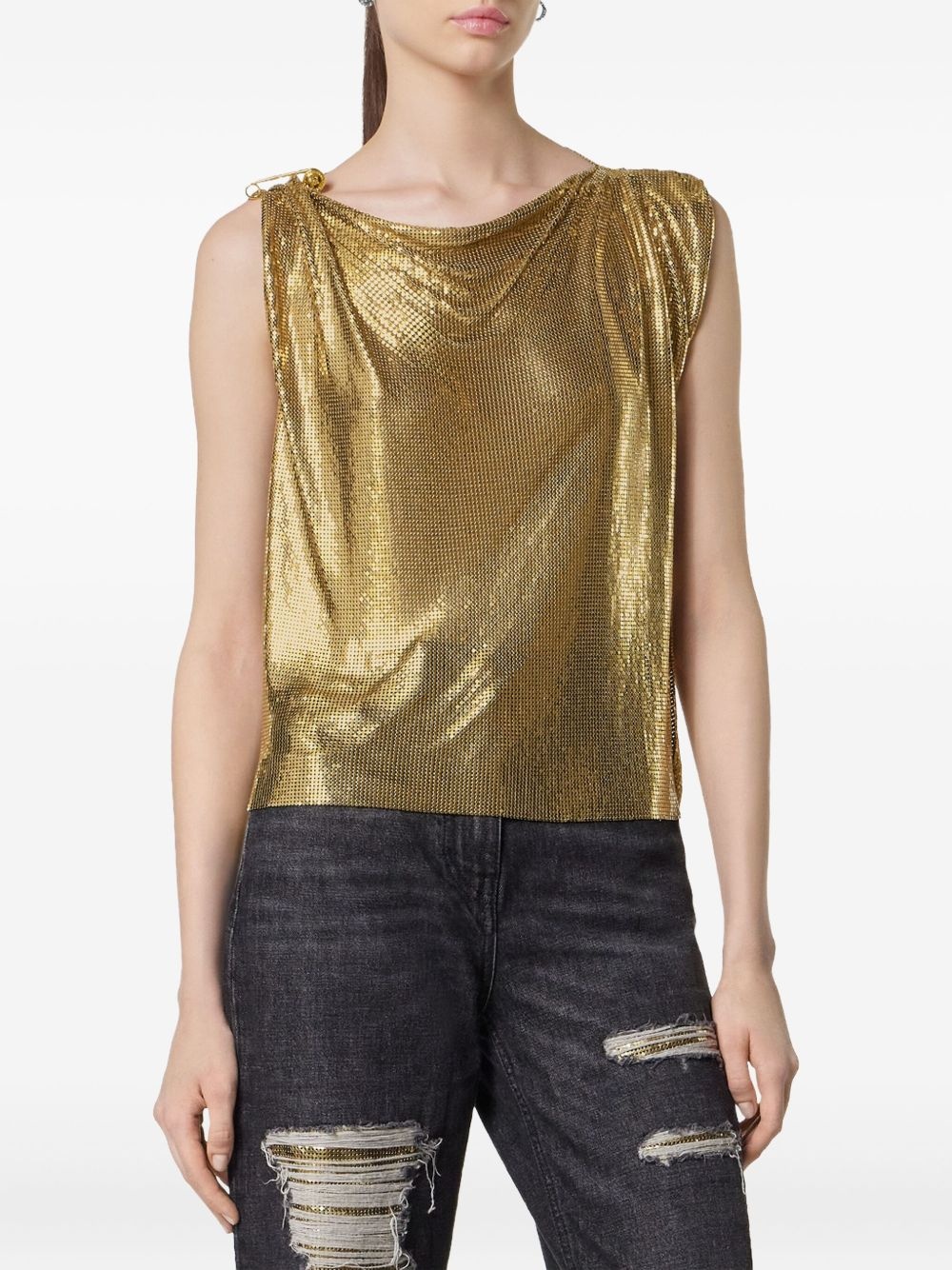 safety pin mesh top - 3