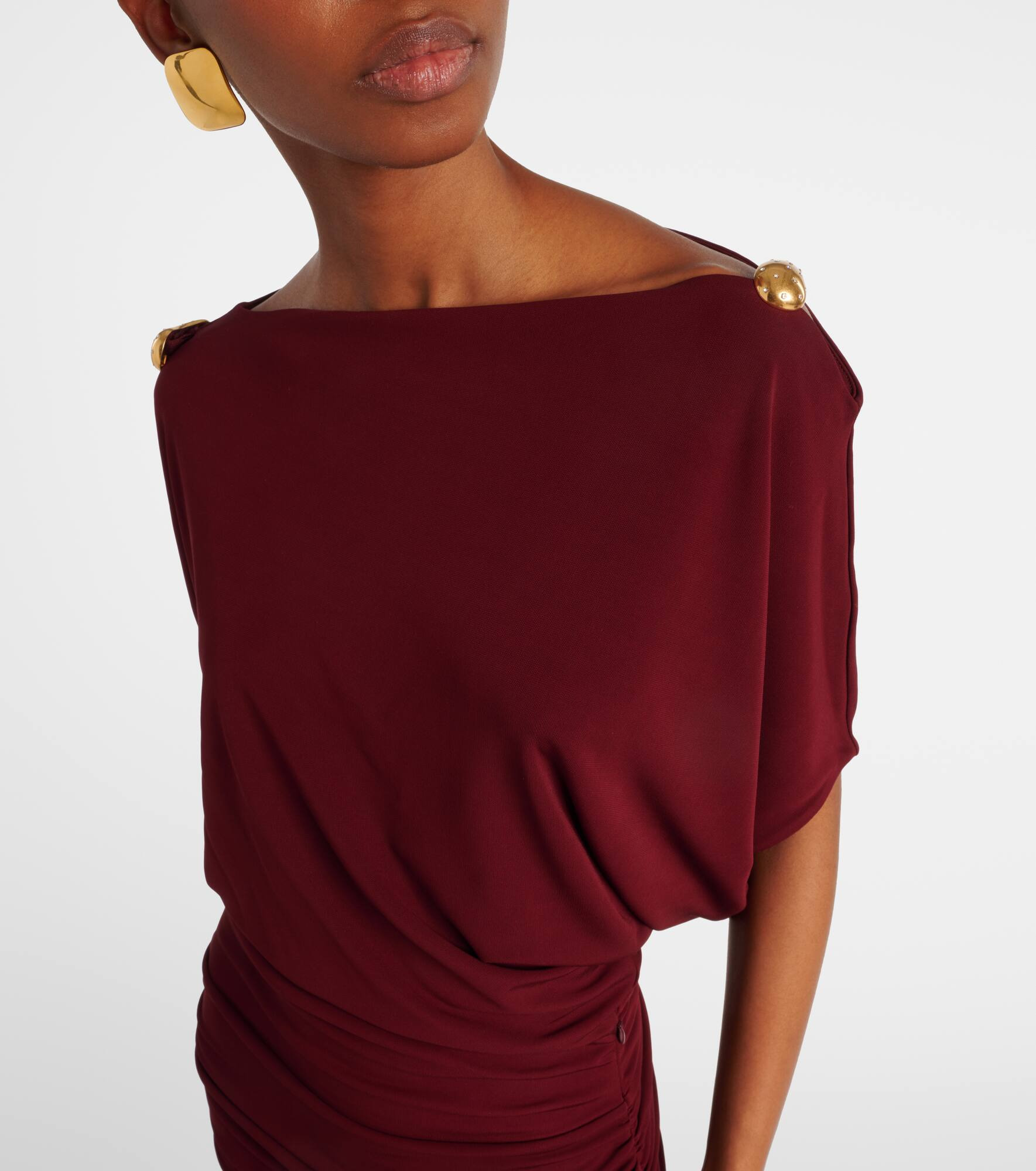 Brina embellished draped jersey gown - 4