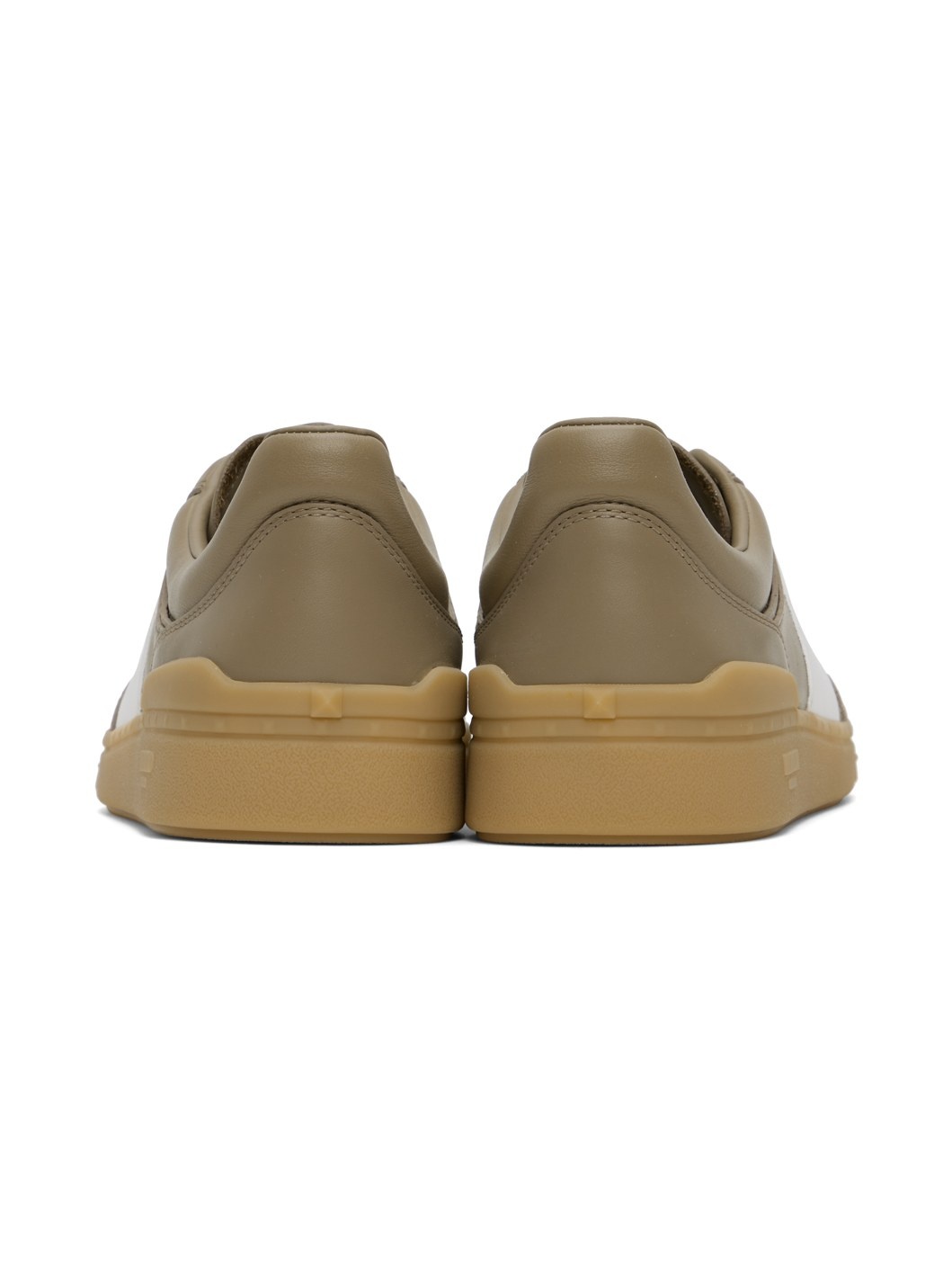 Taupe Upvillage Calfskin Sneakers - 2