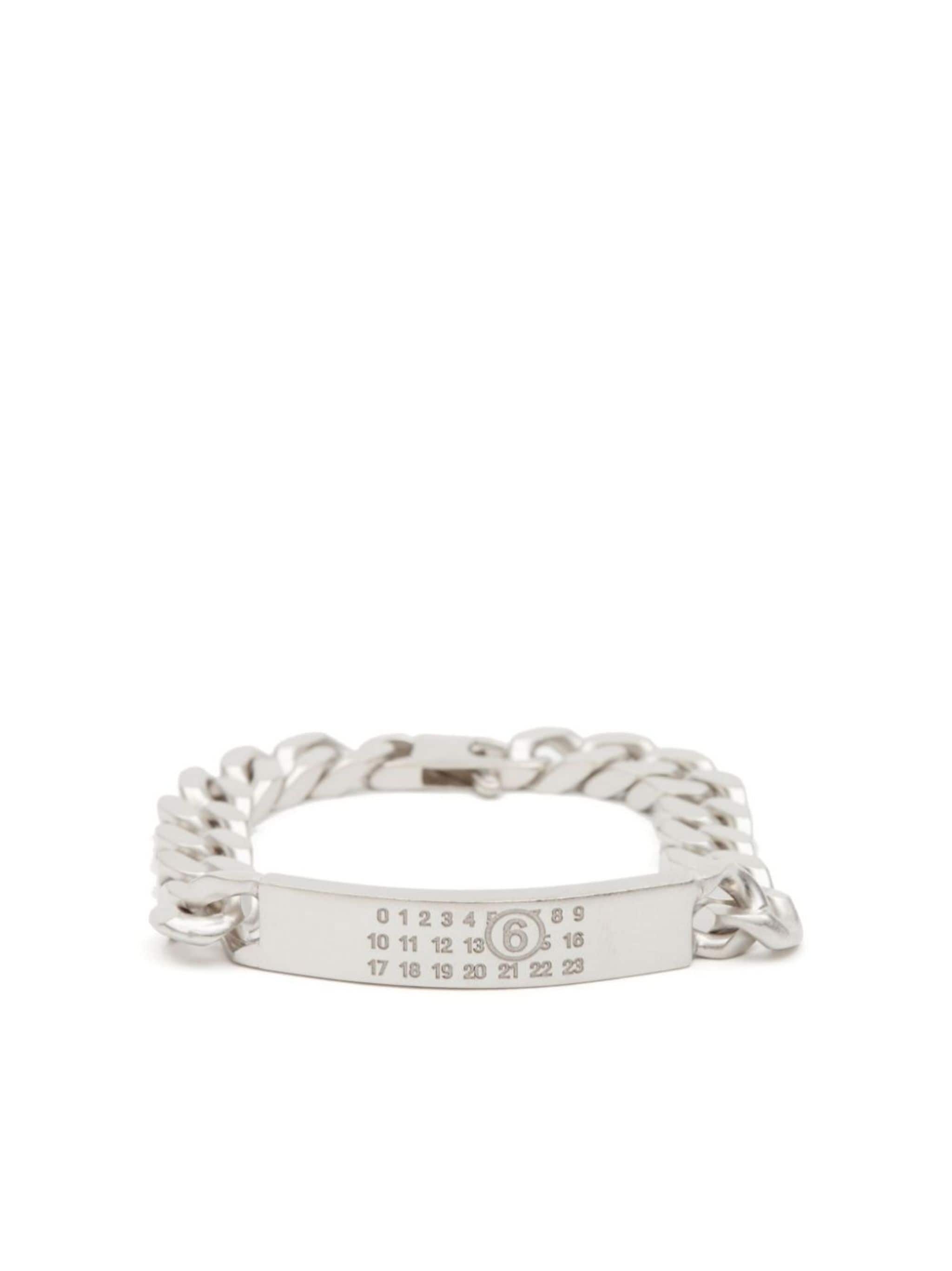 MM6 Maison Margiela logo-engraved chain bracelet | eraldo