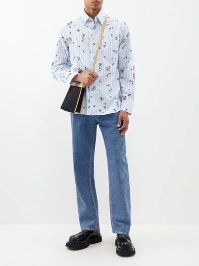 Marni Magic Garden-print cotton-poplin shirt outlook