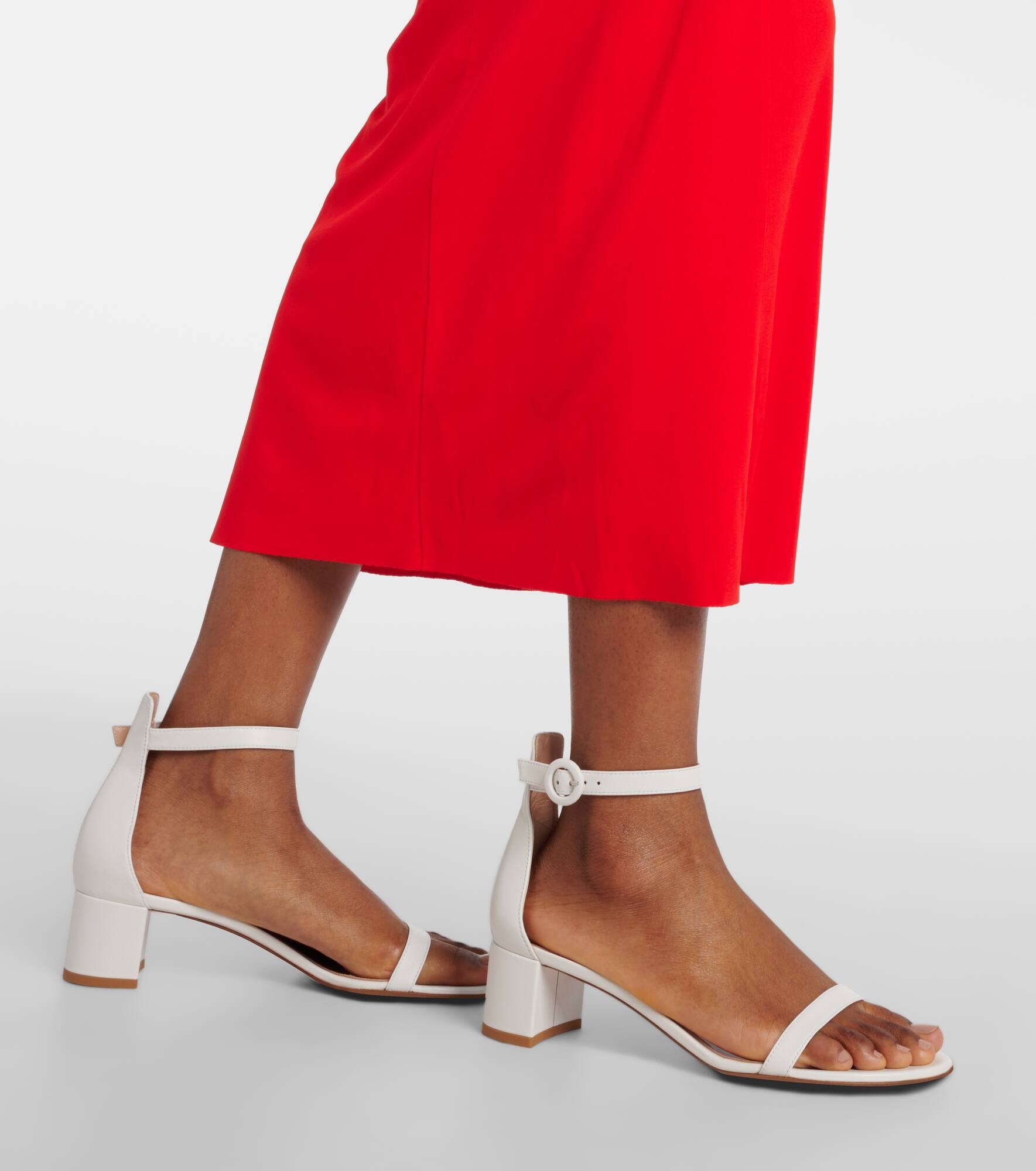 Gianvito Rossi Gaeta 45 leather sandals | mytheresa | REVERSIBLE