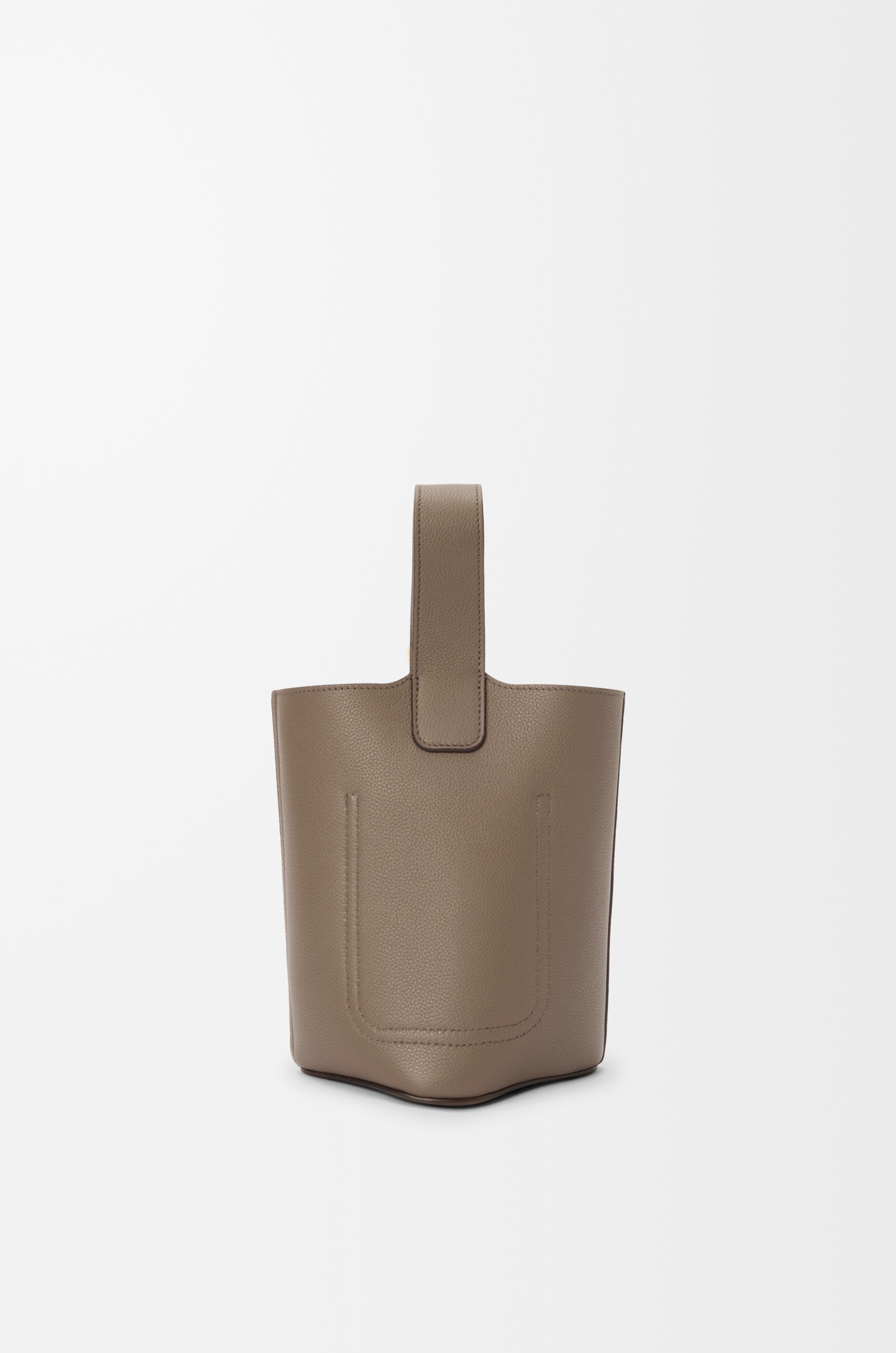Mini Pebble bucket in soft grained calfskin - 5