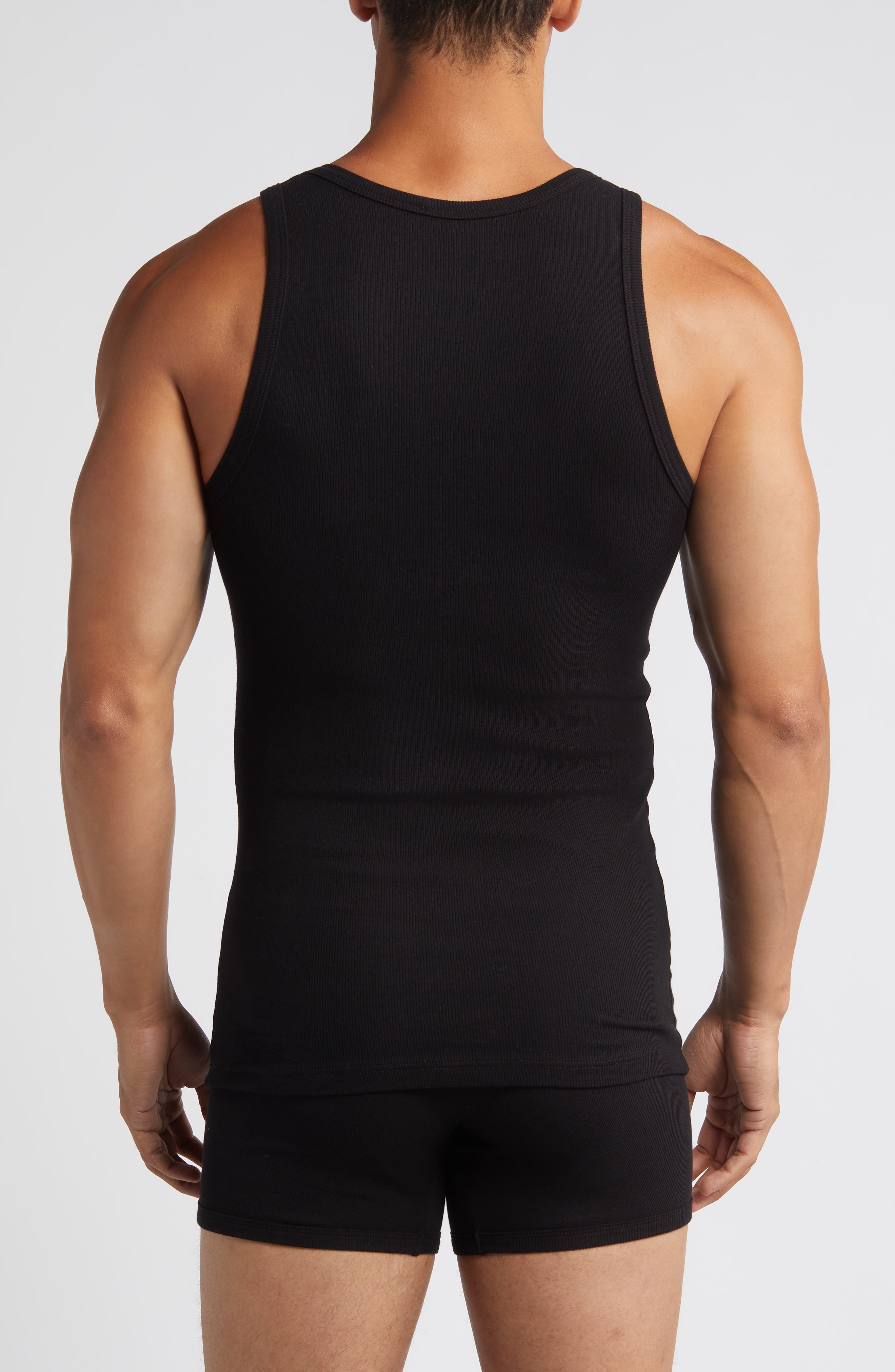 Embroidered Logo Rib Tank - 2