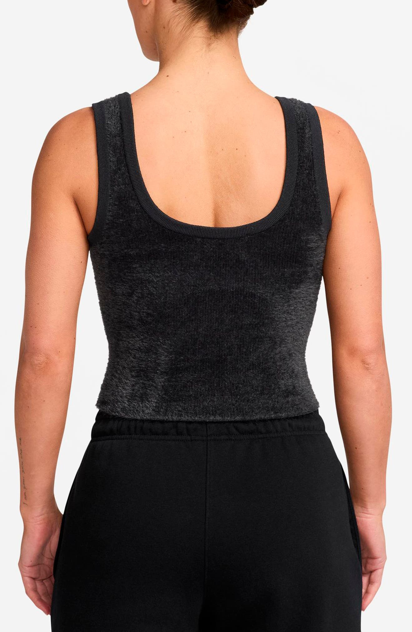 Air Jordan Sweater Tank in Black/Dark Smoke Grey/Black at Nordstrom - 2