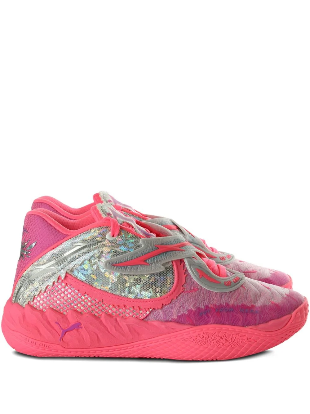 wing-embellished sneakers - 1
