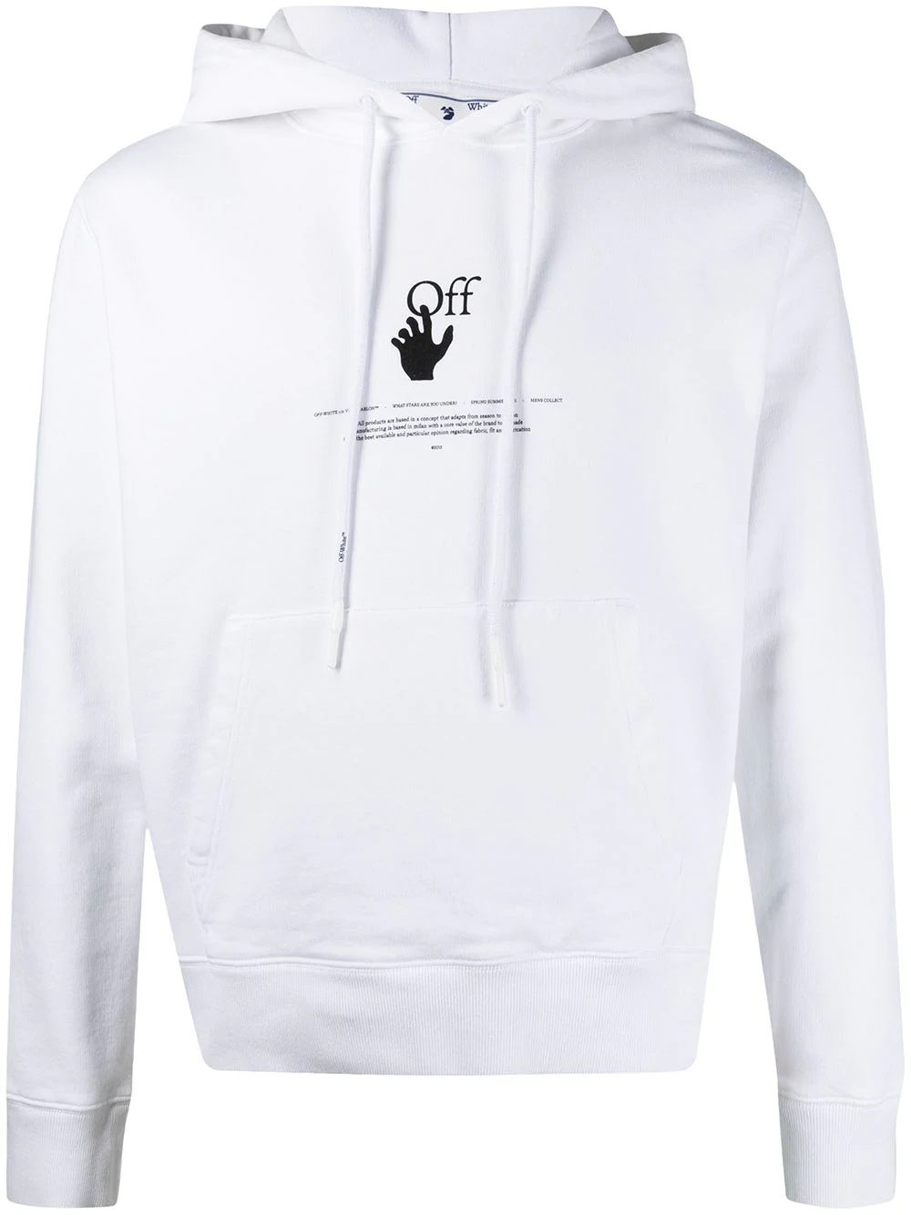 logo-print hoodie - 1