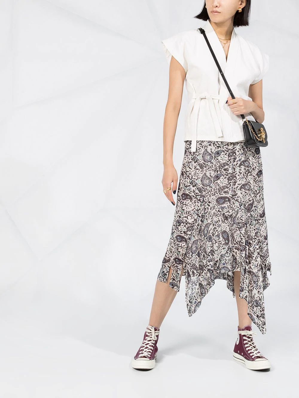 Eda paisley print midi skirt - 2