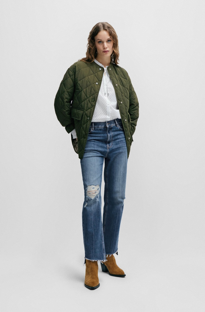 BOSS SLIM-FIT JEANS IN BLUE STRETCH DENIM outlook