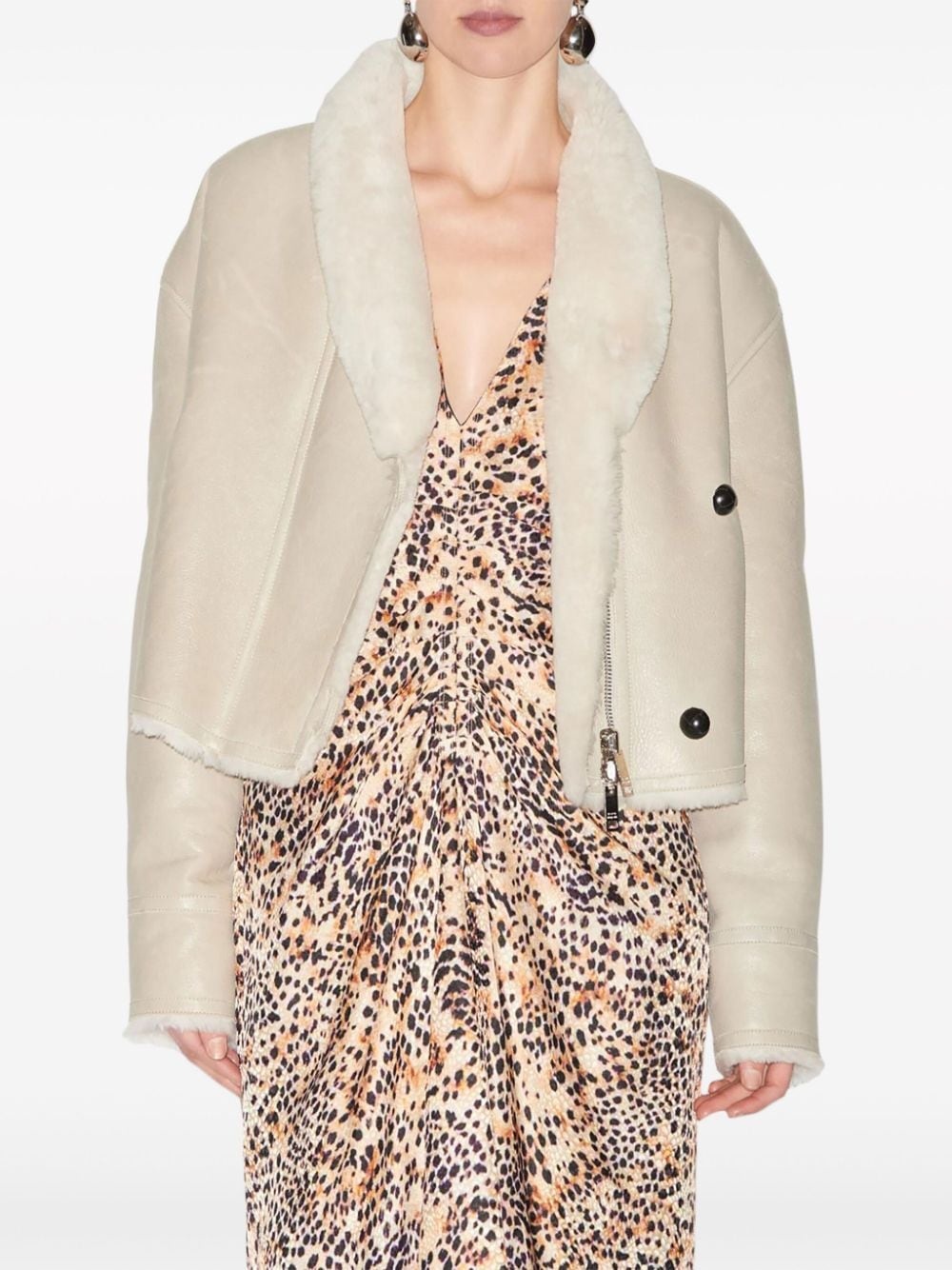 ISABEL MARANT｜COATS (ERIANA (MA0261FA B3A01I 20CK)) Isabel Marant Eriana shearling leather jacket | tessabit