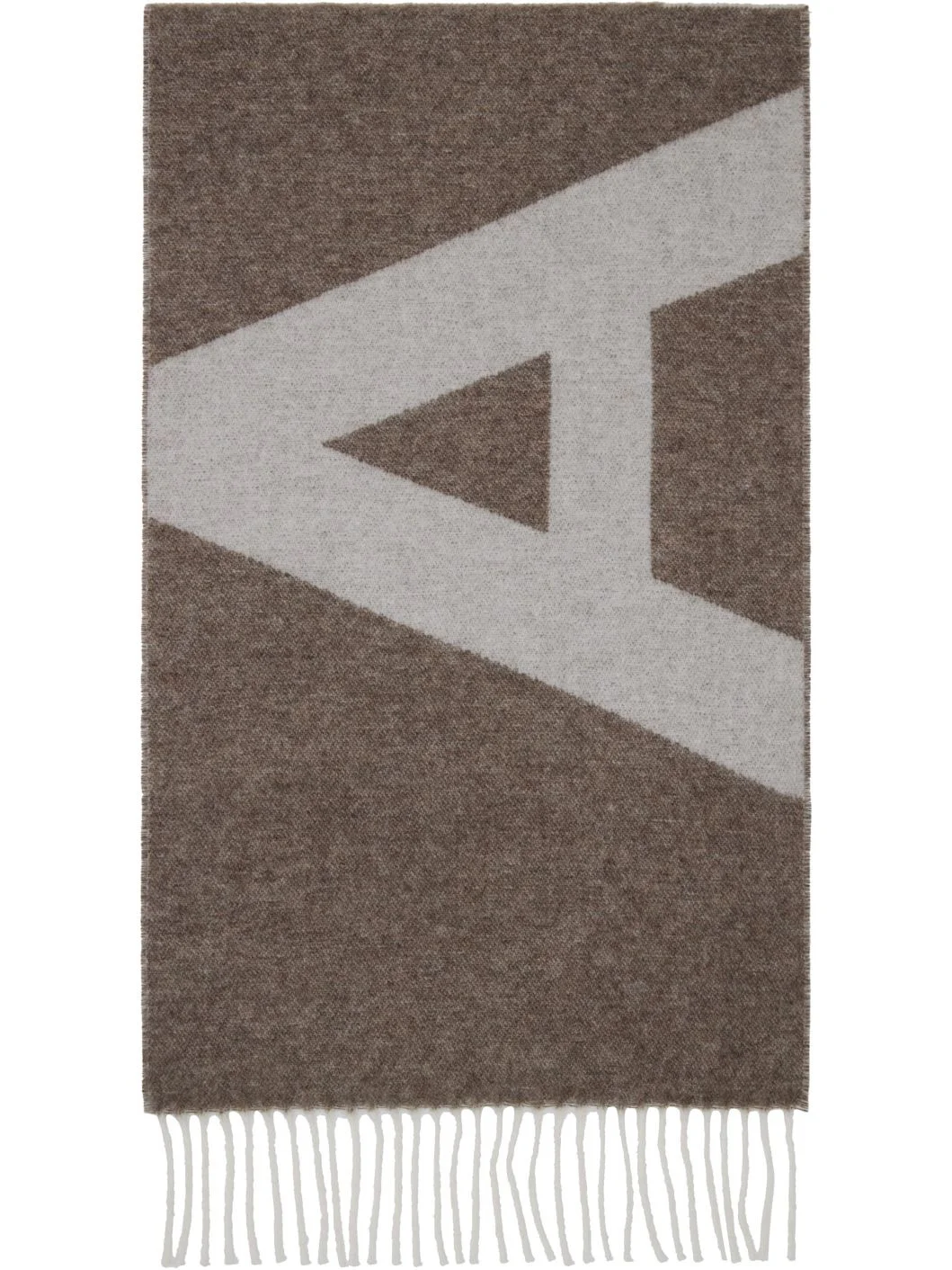 Brown & Off-White Malo Scarf - 1