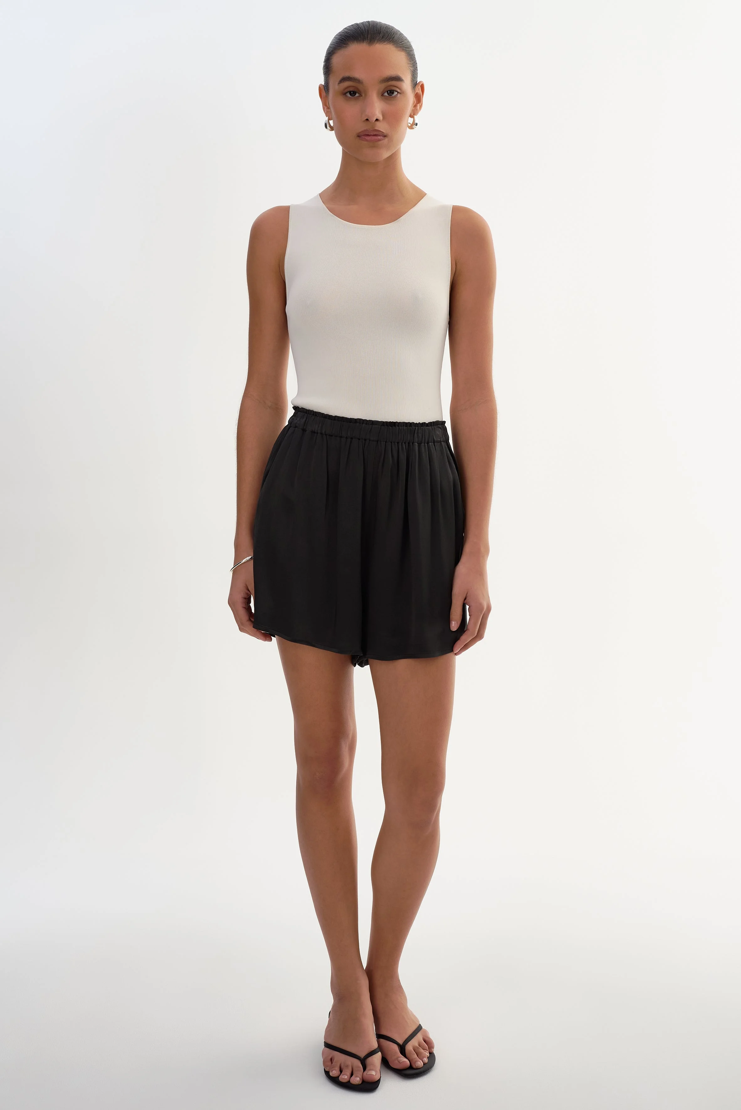 LIZZIE | Pull-On Satin Shorts - 1