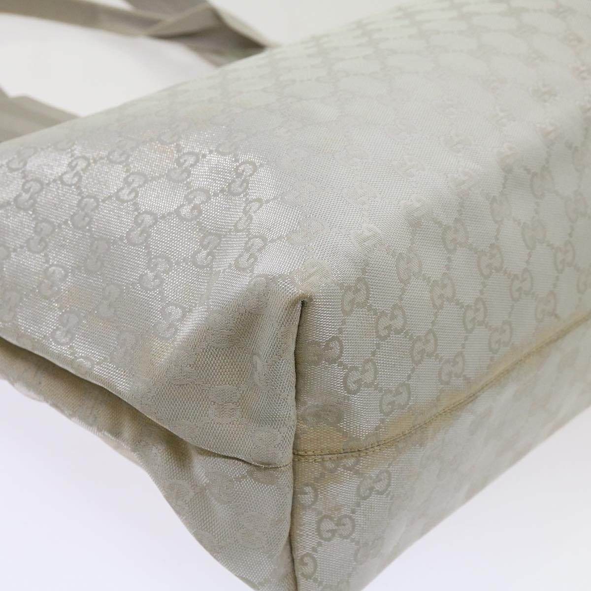 GUCCI GG Canvas Tote Bag Outlet Silver - 13