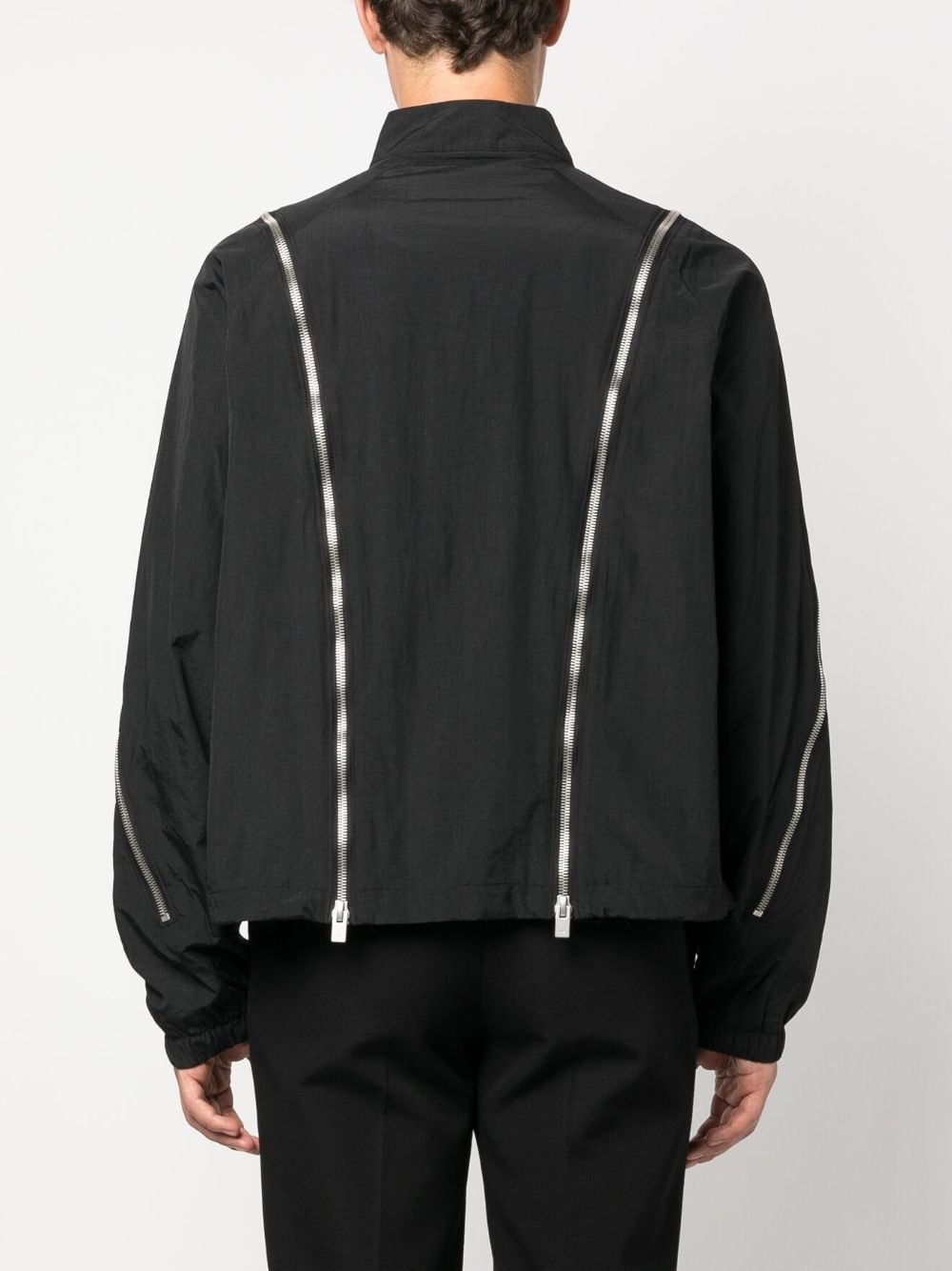 decorative zip-detail jacket - 4