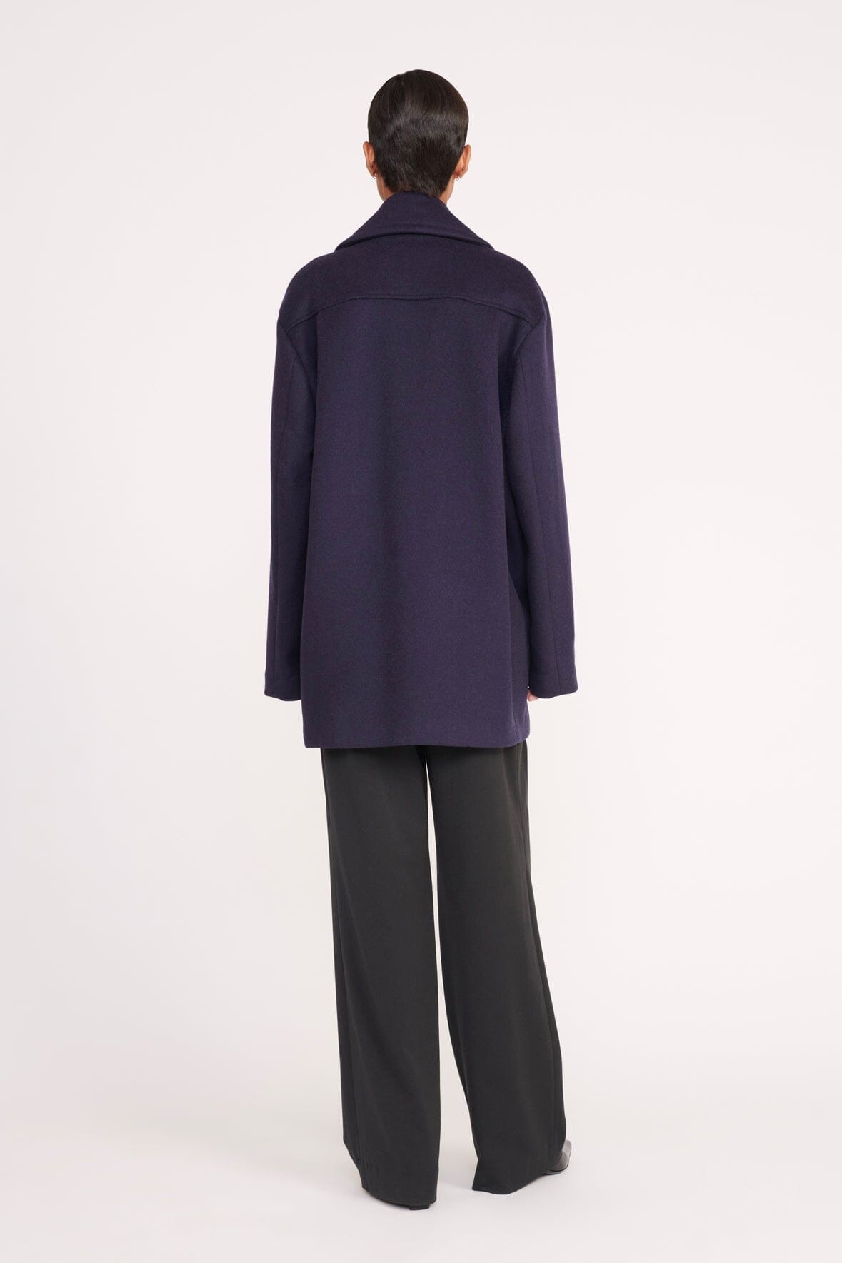 STAUD ELORA PEACOAT NAVY - 5