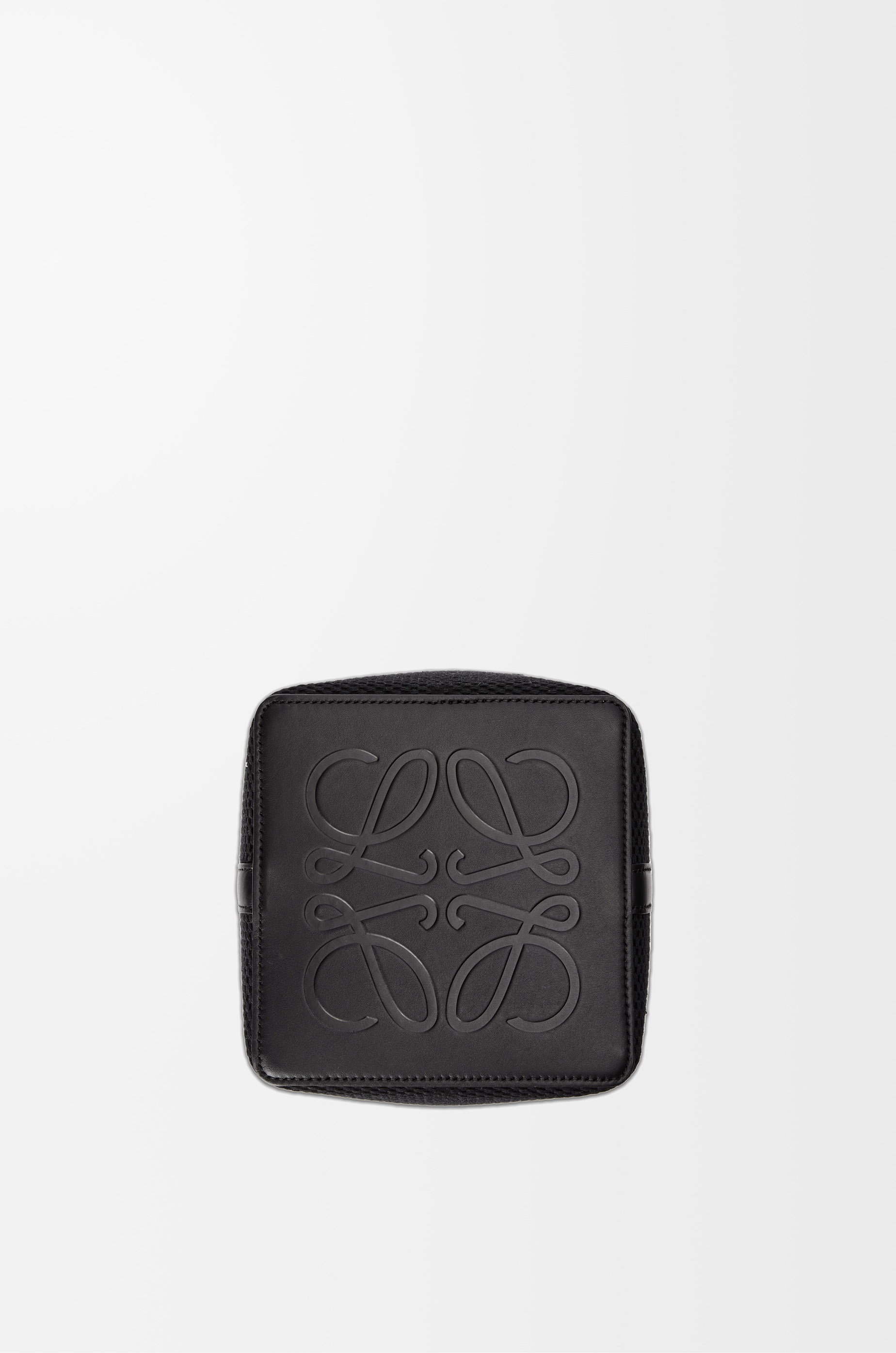 Treasure Bako bucket in canvas jacquard and calfskin - 6