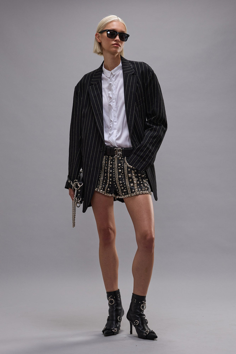 R13 OVERSIZED RAGGED BLAZER outlook