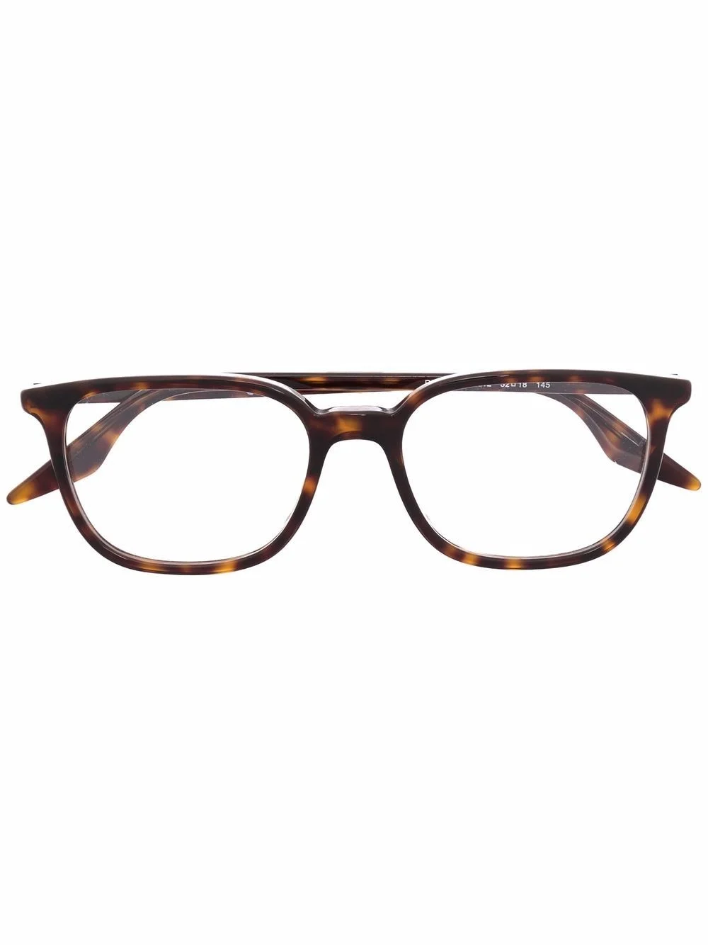 tortoiseshell rectangle sunglasses - 1