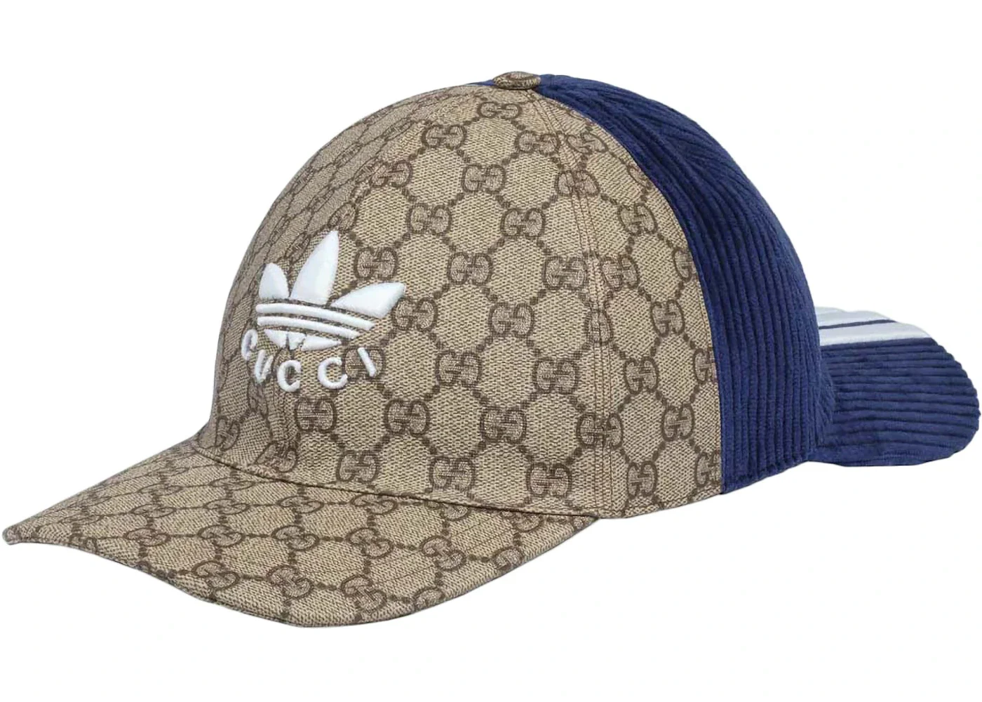 Gucci beige/navy baseball cap Gucci GG Baseball Cap Blue/Ivory/Brown Men main image 3