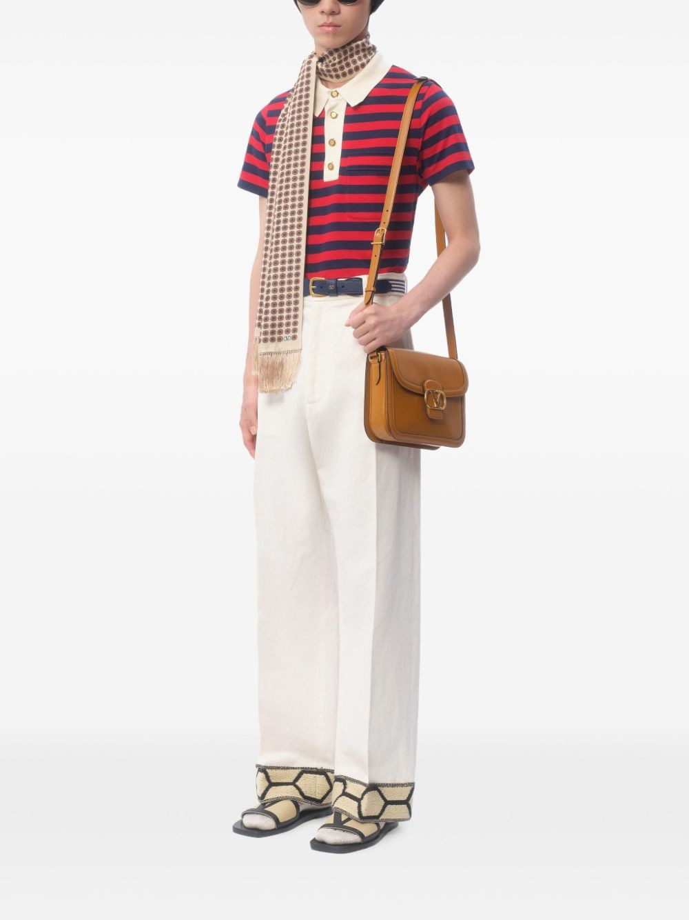 striped cotton polo shirt - 2