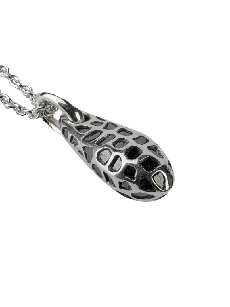 Parts of Four sterling silver Chrysalis diamond necklace outlook